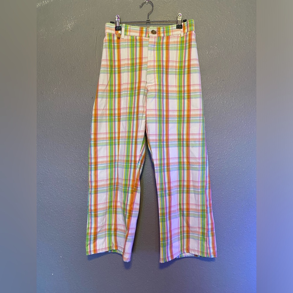 Big Bud Press SPRING PLAID WESTERN pants SMALL PETITE